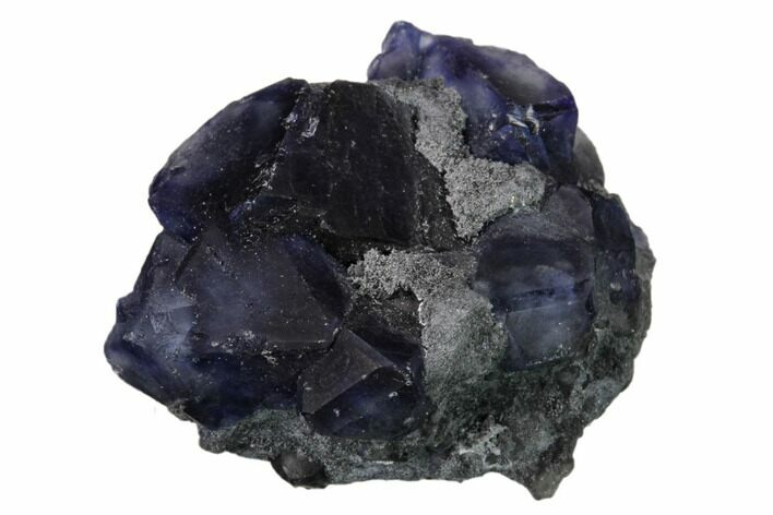 Purple Cuboctahedral Fluorite Crystal Cluster - China #161805